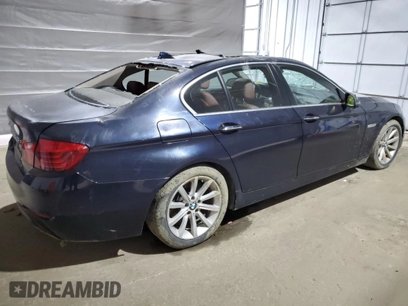 2015 BMW 5 Series 535d xDrive with VIN WBAFV3C55FD686510, listed as a Copart auction lot 51404955 with 160,341 mi miles and Salvage title. Bid and sale history available at DreamBid. Image 3.