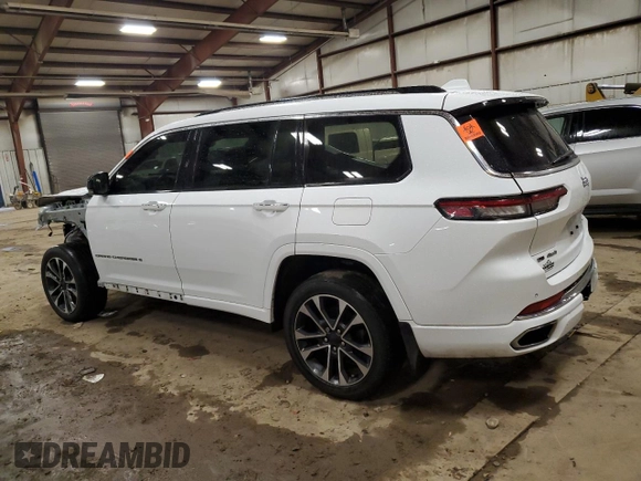 2022 Jeep Grand Cherokee Overland with VIN 1C4RJKDG3N8551460, listed as a Copart auction lot 51510745 with Not provided miles and Salvage title. Bid and sale history available at DreamBid. Image 2.