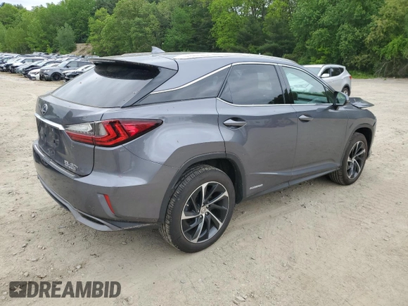 2016 Lexus RX 450h z VIN 2T2BGMCA0GC001306, wystawiony jako Copart lot #57262465 z przebiegiem 50 891 mil mil oraz Szkoda całkowita • Salvage title. Historia ofert i sprzedaży dostępna na DreamBid. Obrazek 3.
