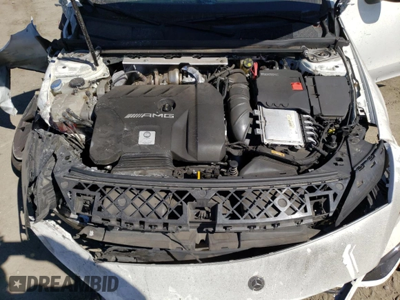 2021 Mercedes-Benz CLA 45 AMG with VIN W1K5J5DB0MN180056, listed as a Copart auction lot 68569534 with Not Provided miles and Salvage Title. Bid and sale history available at DreamBid. Image 12.