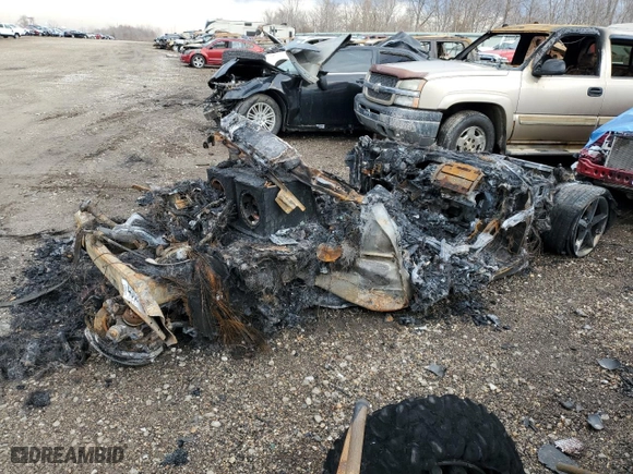 2007 Chevrolet Corvette with VIN 1G1YY26U875100922, listed as a Copart auction lot 43825715 with 0 mi miles and Salvage Title. Bid and sale history available at carsss.com. Image 3.