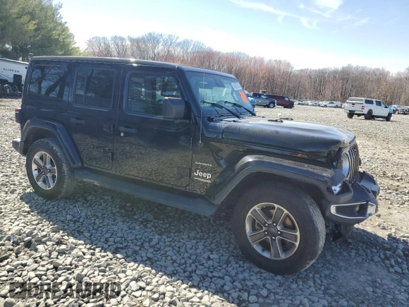 2021 Jeep Wrangler Unlimited Sahara z VIN 1C4HJXEN0MW521302, wystawiony jako Copart lot #49397615 z przebiegiem 24 539 mil mil oraz Szkoda całkowita • Salvage title. Historia ofert i sprzedaży dostępna na DreamBid. Obrazek 4.