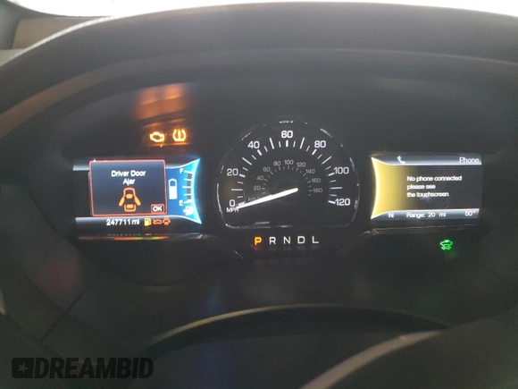2017 Lincoln MKZ Hybrid Premiere with VIN 3LN6L5KU8HR635344, listed as a Copart auction lot 43237995 with 247,711 mi miles and Salvage Title. Bid and sale history available at DreamBid. Image 9.