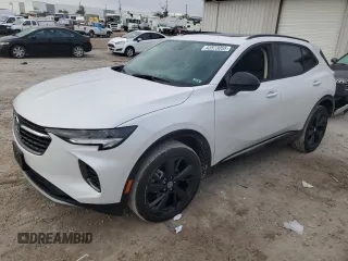 2023 Buick Envision Essence with VIN LRBFZPR44PD063523, listed as a Copart auction lot 42873055 with 20,205 mi miles and Salvage Title. Bid and sale history available at carsss.com. Image 1.