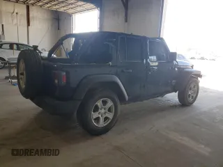 2021 Jeep Wrangler Unlimited Sport S with VIN 1C4HJXDN3MW645369, listed as a Copart auction lot 48529445 with Not Provided miles and Salvage Title. Bid and sale history available at carsss.com. Image 3.