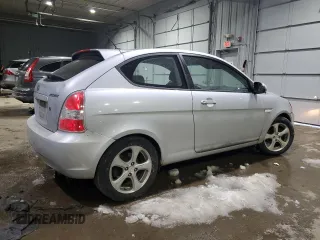 2007 Hyundai Accent SE with VIN KMHCN36C37U046518, listed as a Copart auction lot 43459955 with 118,356 mi miles and Salvage Title. Bid and sale history available at carsss.com. Image 3.