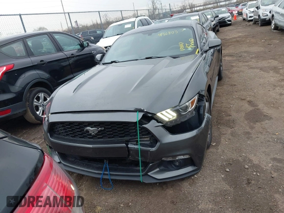 2016 Ford Mustang V6 with VIN 1FA6P8AM5G5337594, listed as a IAAI auction lot 41864037 with 128,117 mi miles and . Bid and sale history available at carsss.com. Image 12.