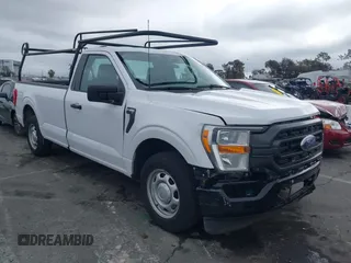 2022 Ford F-150 XL with VIN 1FTMF1CB0NKE00039, listed as a IAAI auction lot 41507668 with 37,644 mi miles. Bid and sale history available at carsss.com. Image 1.