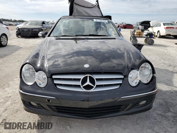 2009 Mercedes-Benz CLK 350 with VIN WDBTK56F29T104192, listed as a Copart auction lot 81130764 with Not Provided miles and Salvage Title. Bid and sale history available at DreamBid. Image 5.