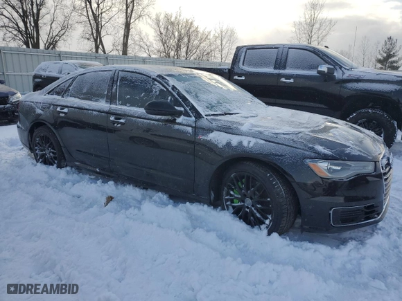 2016 Audi A6 3.0T Premium Plus with VIN WAUFGAFC6GN001144, listed as a Copart auction lot 45114285 with 0 mi miles and Salvage Title. Bid and sale history available at carsss.com. Image 4.