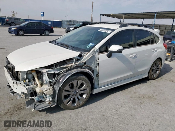 2016 Subaru Impreza Special Sports Premium with VIN JF1GPAP65G9282013, listed as a Copart auction lot 58312045 with 86,460 mi miles and Salvage title. Bid and sale history available at DreamBid. Image 1.