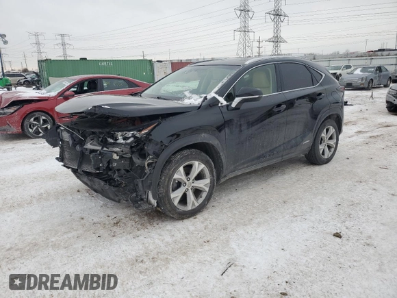 2017 Lexus NX 300h with VIN JTJBJRBZ7H2053412, listed as a Copart auction lot 44462015 with 50,076 mi miles and Salvage Title. Bid and sale history available at DreamBid. Image 1.