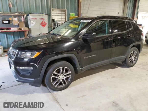 2018 Jeep Compass Latitude with VIN 3C4NJDBB7JT320932, listed as a Copart auction lot 49498265 with 70,829 mi miles and Salvage Title. Bid and sale history available at carsss.com. Image 1.