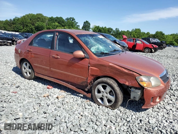 2009 Kia Spectra SX z VIN KNAFE221095025989, wystawiony jako Copart lot #57583155 z przebiegiem 261 776 mil mil oraz Szkoda całkowita • Salvage title. Historia ofert i sprzedaży dostępna na DreamBid. Obrazek 4.