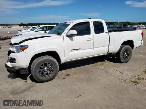 2022 Toyota Tacoma SR with VIN 3TYRX5GN7NT063798, listed as a Copart auction lot 57608435 with 31,115 mi miles and Salvage title. Bid and sale history available at DreamBid. Image 1.