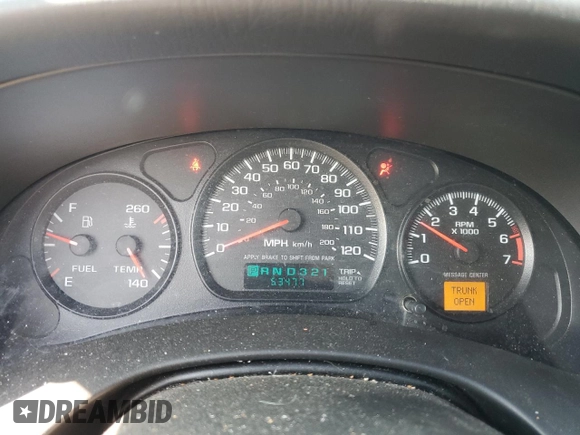 2004 Chevrolet Monte Carlo LS z VIN 2G1WW12E649194223, wystawiony jako Copart lot #60756175 z przebiegiem 53 477 mil mil oraz Czysty tytuł • Clean title. Historia ofert i sprzedaży dostępna na DreamBid. Obrazek 9.