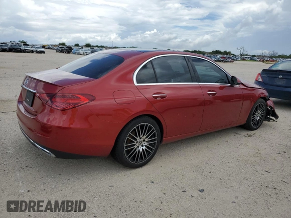 2023 Mercedes-Benz C 300 z VIN W1KAF4GB7PR103025, wystawiony jako Copart lot #62902094 z przebiegiem 38 145 mil mil oraz Szkoda całkowita • Salvage title. Historia ofert i sprzedaży dostępna na DreamBid. Obrazek 3.
