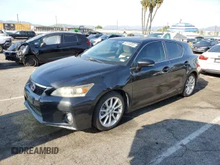 2011 Lexus CT 200h with VIN JTHKD5BH3B2029978, listed as a Copart auction lot 52156045 with 202,213 mi miles and Salvage Title. Bid and sale history available at carsss.com. Image 1.