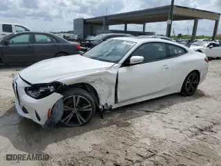 2023 BMW 4 Series 430i with VIN WBA53AP08PCL86794, listed as a Copart auction lot 71081484 with 31,673 mi miles and Salvage Title. Bid and sale history available at carsss.com. Image 1.