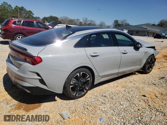 2022 Kia K5 GT-Line with VIN 5XXG64J27NG146714, listed as a Copart auction lot 48609745 with 28,485 mi miles and Salvage Title. Bid and sale history available at carsss.com. Image 3.