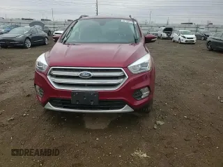 2017 Ford Escape Titanium with VIN 1FMCU9J93HUD96038, listed as a Copart auction lot 52188185 with 65,441 mi miles and Salvage Title. Bid and sale history available at carsss.com. Image 11.