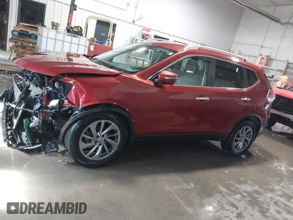 2014 Nissan Rogue SV with VIN 5N1AT2MV9EC774648, listed as a IAAI auction lot 41587650 with 227,748 mi miles. Bid and sale history available at carsss.com. Image 14.