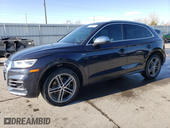 2018 Audi SQ5 with VIN WA1C4BFY9J2231103, listed as a Copart auction lot 42599285 with 94,182 mi miles and Salvage Title. Bid and sale history available at DreamBid. Image 1.