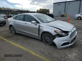 2014 Ford Fusion Titanium with VIN 3FA6P0K9XER164953, listed as a Copart auction lot 46131225 with 90,214 mi miles and Salvage Title. Bid and sale history available at DreamBid. Image 4.