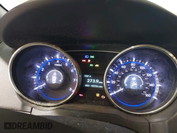 2012 Hyundai Sonata Limited with VIN 5NPEC4AC9CH328070, listed as a IAAI auction lot 41573219 with 150,726 mi miles and . Bid and sale history available at DreamBid. Image 7.