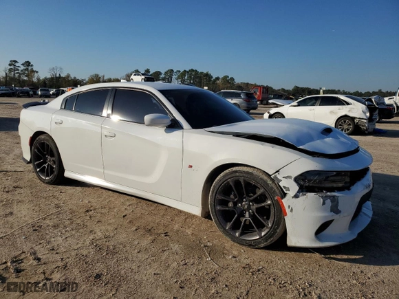 2020 Dodge Charger Scat Pack Widebody with VIN 2C3CDXGJ2LH174021, listed as a Copart auction lot 79707354 with 58,817 mi miles and Non Repairable. Bid and sale history available at carsss.com. Image 4.
