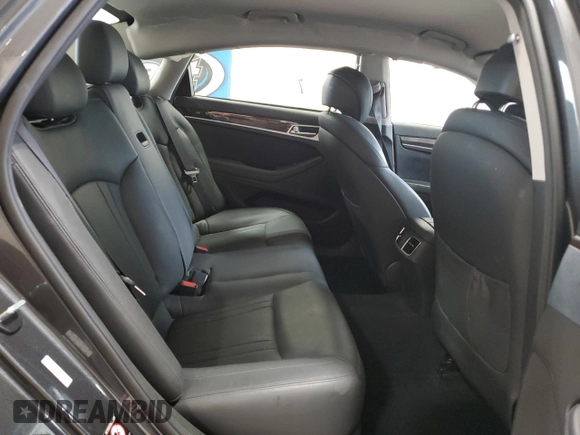 2018 Genesis G80 3.8L with VIN KMHGN4JE5JU260773, listed as a Copart auction lot 73008914 with 44,306 mi miles and Salvage Title. Bid and sale history available at carsss.com. Image 10.