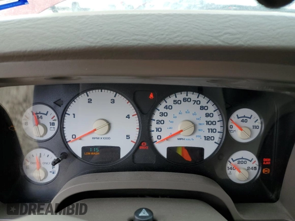 2005 Dodge Ram 3500 SLT with VIN 3D7MS48C25G862565, listed as a Copart auction lot 44969784 with 115,966 mi miles and Salvage Title. Bid and sale history available at carsss.com. Image 9.