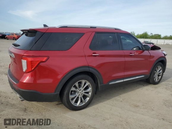 2021 Ford Explorer Limited with VIN 1FMSK7FH1MGB02375, listed as a Copart auction lot 49613335 with 48,371 mi miles and Salvage Title. Bid and sale history available at carsss.com. Image 3.