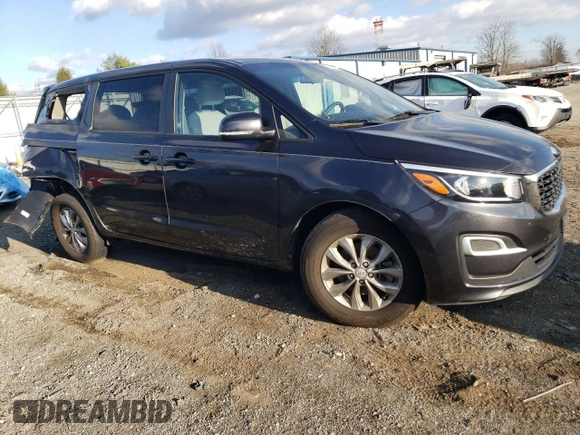 2019 Kia Sedona EX with VIN KNDMB5C13K6535725, listed as a Copart auction lot 82519594 with 57,129 mi miles and Salvage Title. Bid and sale history available at DreamBid. Image 4.