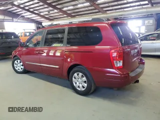 2008 Hyundai Entourage GLS z VIN KNDMC233386055139, wystawiony jako Copart lot #58584185 z przebiegiem 186 303 mil mil oraz Tytuł czysty. Historia ofert i sprzedaży dostępna na DreamBid. Obrazek 2.