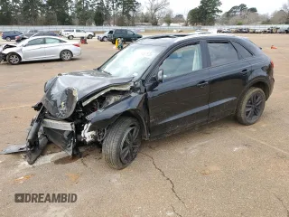 2017 Audi Q3 Premium with VIN WA1BCCFS4HR014740, listed as a Copart auction lot 48615285 with 0 mi miles and Salvage Title. Bid and sale history available at carsss.com. Image 1.