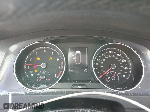 2017 Volkswagen Golf S z VIN 3VWH17AU0HM537838, wystawiony jako Copart lot #52188285 z przebiegiem 79 767 mil mil oraz Szkoda całkowita • Salvage title. Historia ofert i sprzedaży dostępna na DreamBid. Obrazek 9.