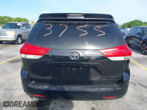 2013 Toyota Sienna L with VIN 5TDZK3DC9DS357722, listed as a IAAI auction lot 42369515 with 190,548 mi miles and . Bid and sale history available at DreamBid. Image 16.