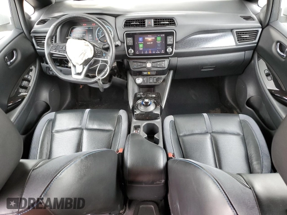 2019 Nissan LEAF SL Plus z VIN 1N4BZ1CP8KC309073, wystawiony jako Copart lot #57814845 z przebiegiem 69 098 mil mil oraz Szkoda całkowita • Salvage title. Historia ofert i sprzedaży dostępna na DreamBid. Obrazek 8.