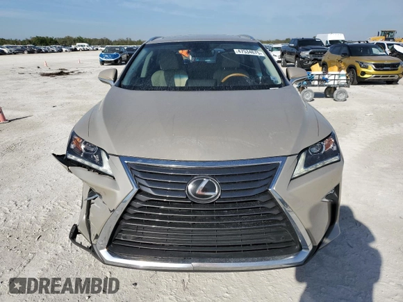 2018 Lexus RX with VIN JTJGZKCA3J2005247, listed as a Copart auction lot 47534675 with 4,801 mi miles and Salvage Title. Bid and sale history available at carsss.com. Image 5.