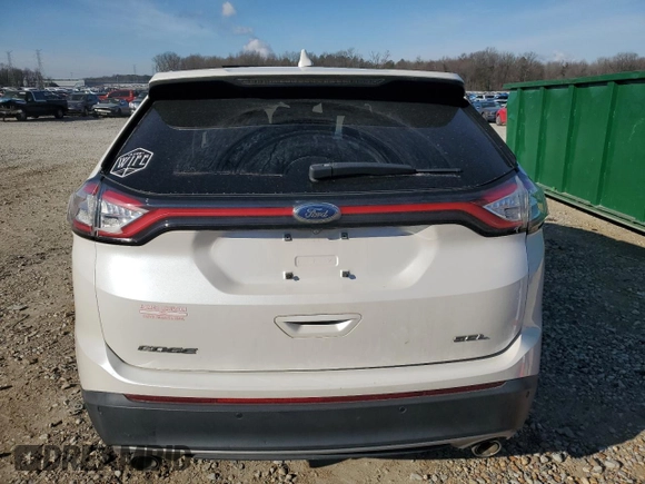 2017 Ford Edge SEL with VIN 2FMPK3J85HBC65372, listed as a Copart auction lot 89199355 with 128,816 mi miles and Salvage Title. Bid and sale history available at carsss.com. Image 6.