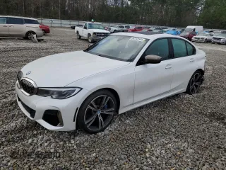 2020 BMW 3 Series M340i with VIN 3MW5U7J08L8B35753, listed as a Copart auction lot 86742584 with 21,055 mi miles and Salvage Title. Bid and sale history available at carsss.com. Image 1.