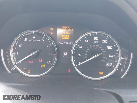2015 Acura TLX with VIN 19UUB1F3XFA023244, listed as a IAAI auction lot 41890754 with 92,090 mi miles. Bid and sale history available at carsss.com. Image 7.