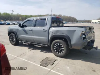 2022 Nissan Frontier Pro-4X with VIN 1N6ED1EK3NN676511, listed as a Copart auction lot 52030375 with 34,753 mi miles and Salvage title. Bid and sale history available at DreamBid. Image 2.