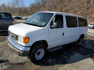 2007 Ford Econoline Passenger XL with VIN 1FBNE31L57DA12220, listed as a Copart auction lot 48890985 with Not Provided miles and Salvage Title. Bid and sale history available at carsss.com. Image 1.
