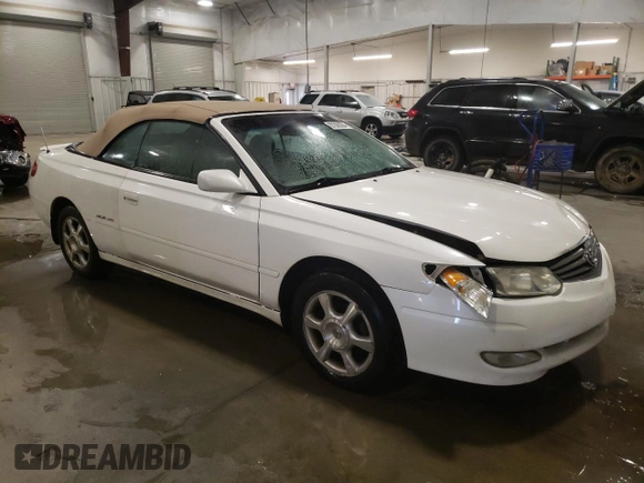 2003 Toyota Solara SE with VIN 2T1FF28P93C610446, listed as a Copart auction lot 87006284 with 249,343 mi miles and Salvage Title. Bid and sale history available at carsss.com. Image 4.