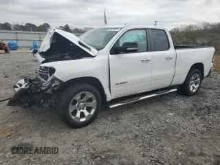 2020 Ram 1500 Big Horn with VIN 1C6RREBT5LN245943, listed as a Copart auction lot 43870225 with 84,038 mi miles and Salvage Title. Bid and sale history available at carsss.com. Image 1.