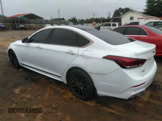 2018 Genesis G80 Sport with VIN KMHGN4JB2JU222617, listed as a IAAI auction lot 42419952 with 70,390 mi miles and . Bid and sale history available at DreamBid. Image 3.