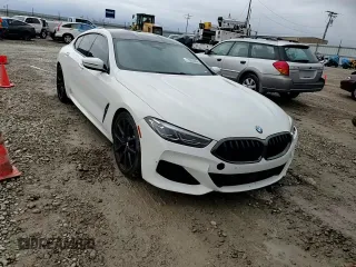 2020 BMW 8 Series M850i with VIN WBAGV8C05LCE00682, listed as a Copart auction lot 77863994 with 22,999 mi miles and Salvage Title. Bid and sale history available at carsss.com. Image 10.