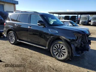 2022 Nissan Armada SL with VIN JN8AY2BA3N9392171, listed as a Copart auction lot 81129714 with 64,987 mi miles and Clean Title. Bid and sale history available at carsss.com. Image 4.